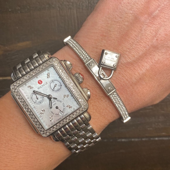 Michael kors pave lock bracelet - Picture 1 of 5